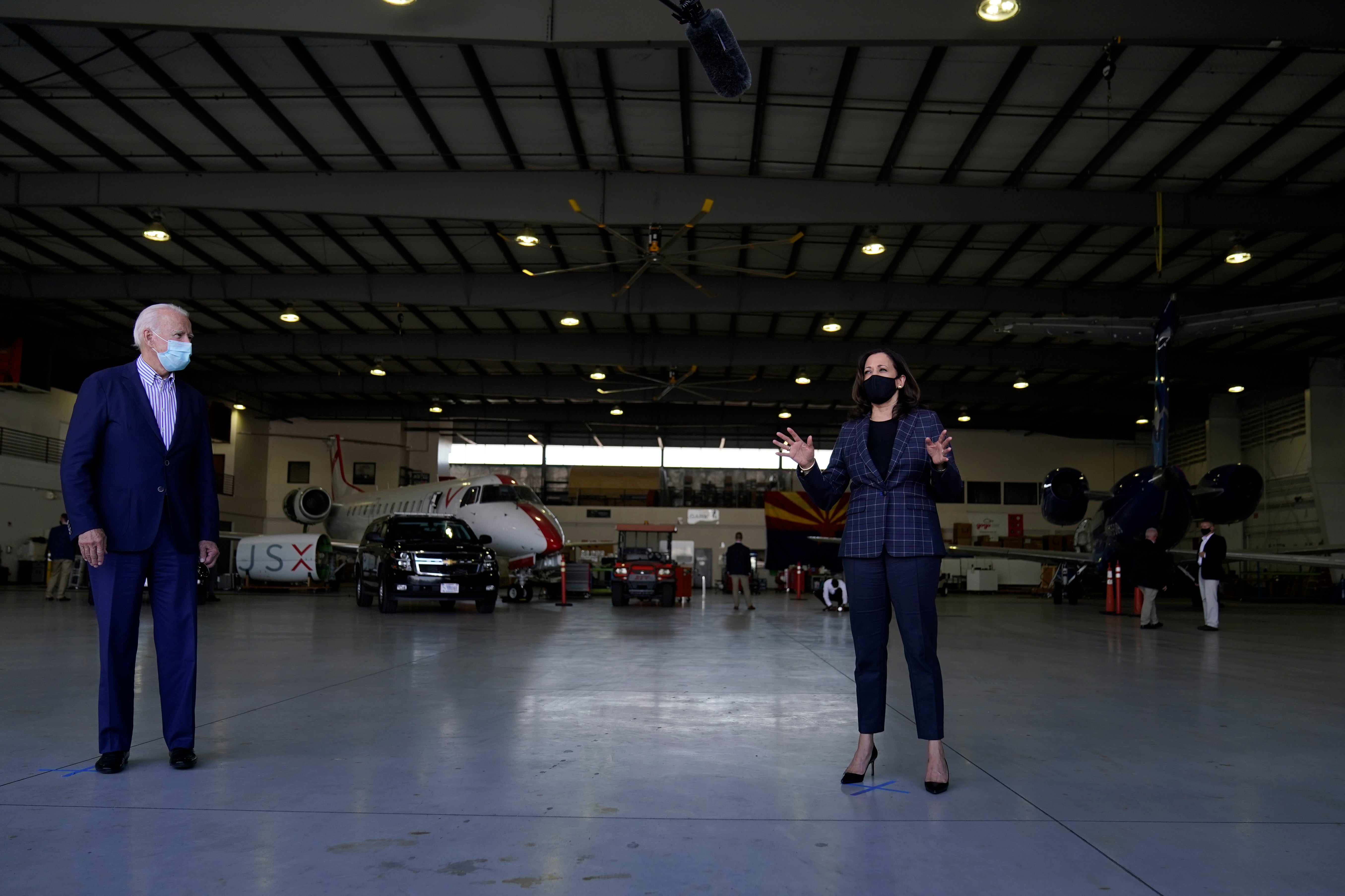 Democratic presidential candidate Joe Biden and vice presidential candidate Senator Kamala Harris