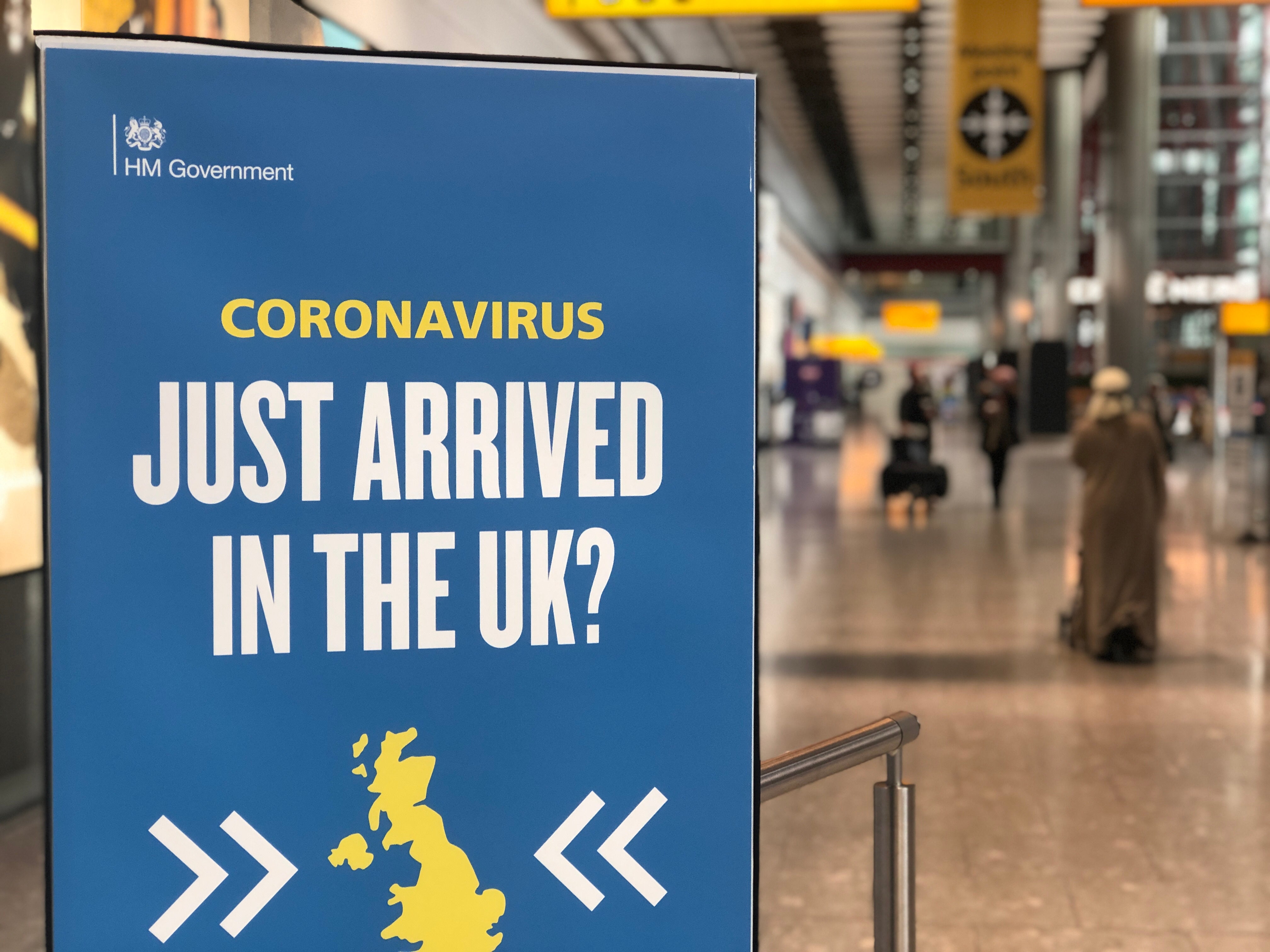 Welcome to Heathrow: the sign awaiting the writers arrival