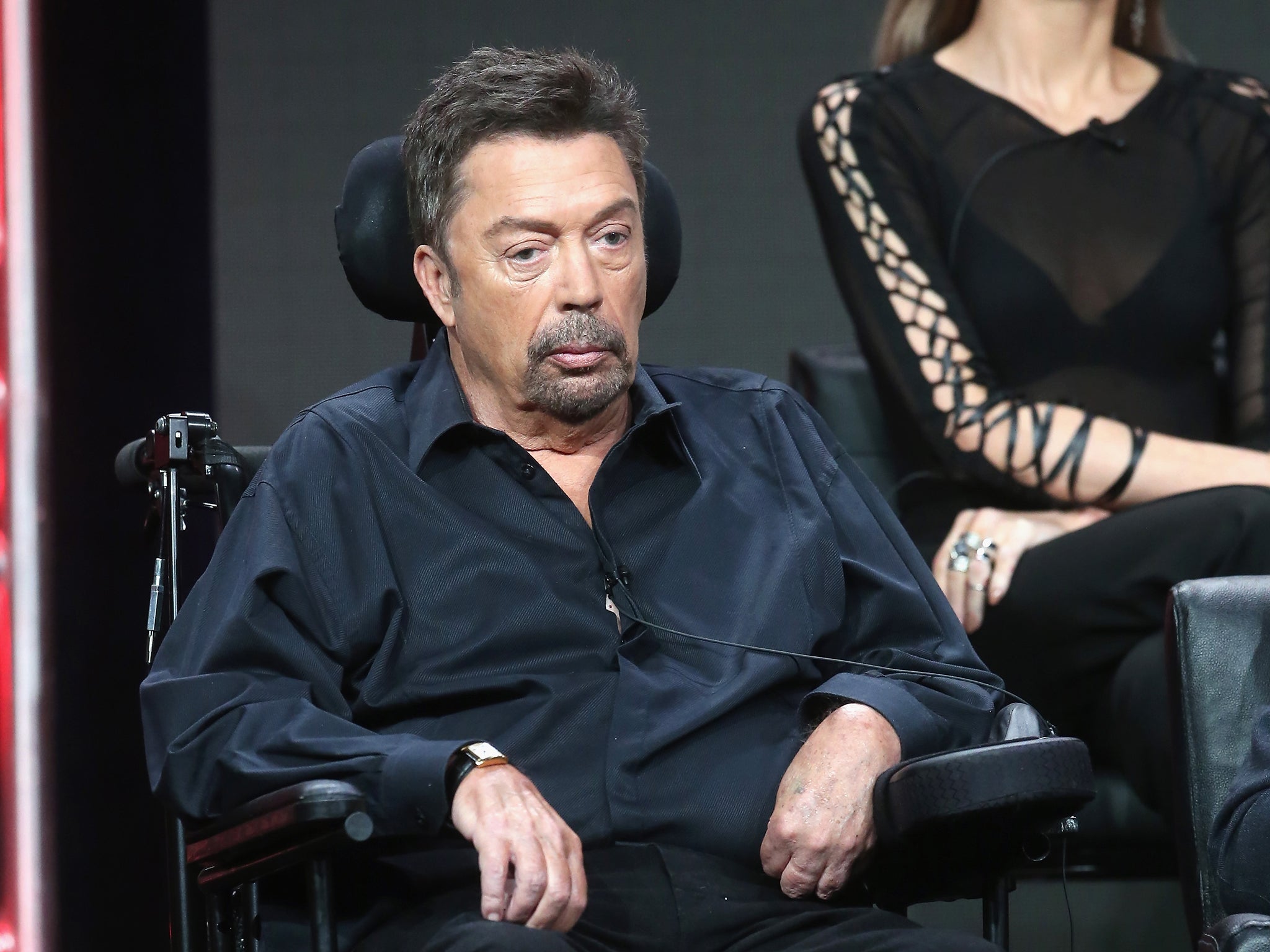 Tim Curry at a ‘Rocky Horror’ panel in 2016