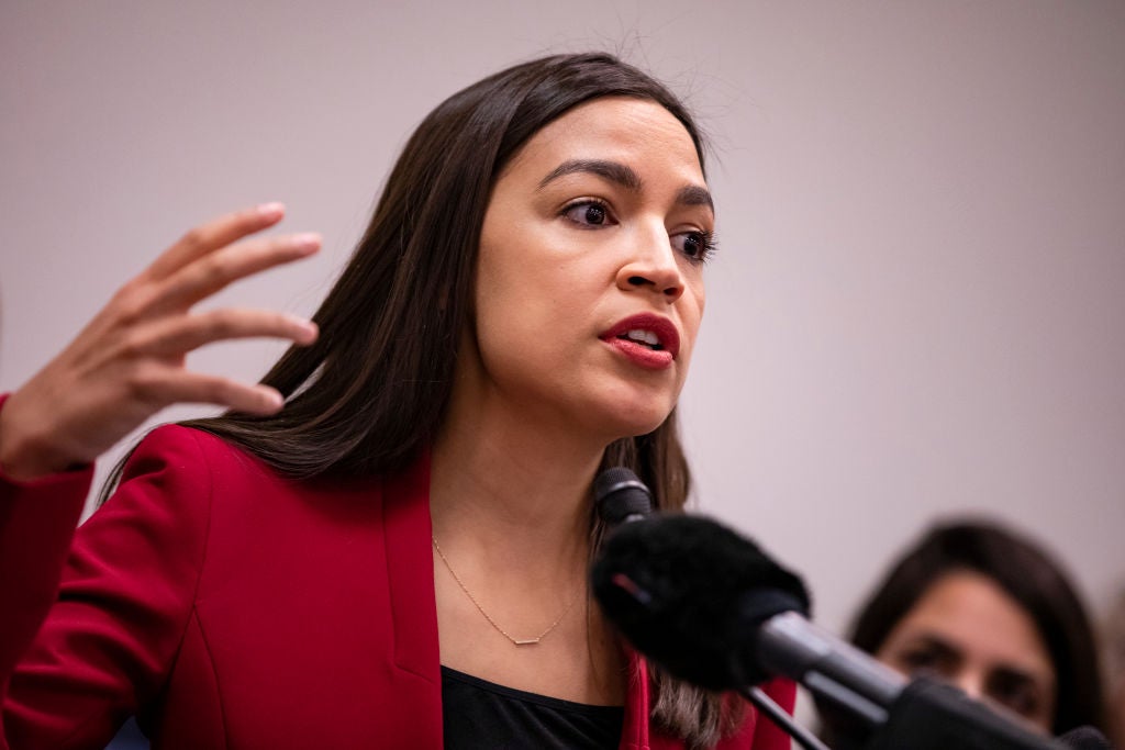 AOC comments came minutes after judge Amy Coney Barrett was sworn in