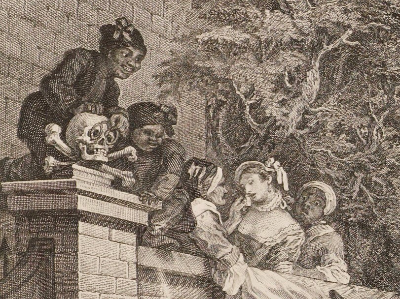 Detail from ‘Chairing the Members’ by William Hogarth, 1758