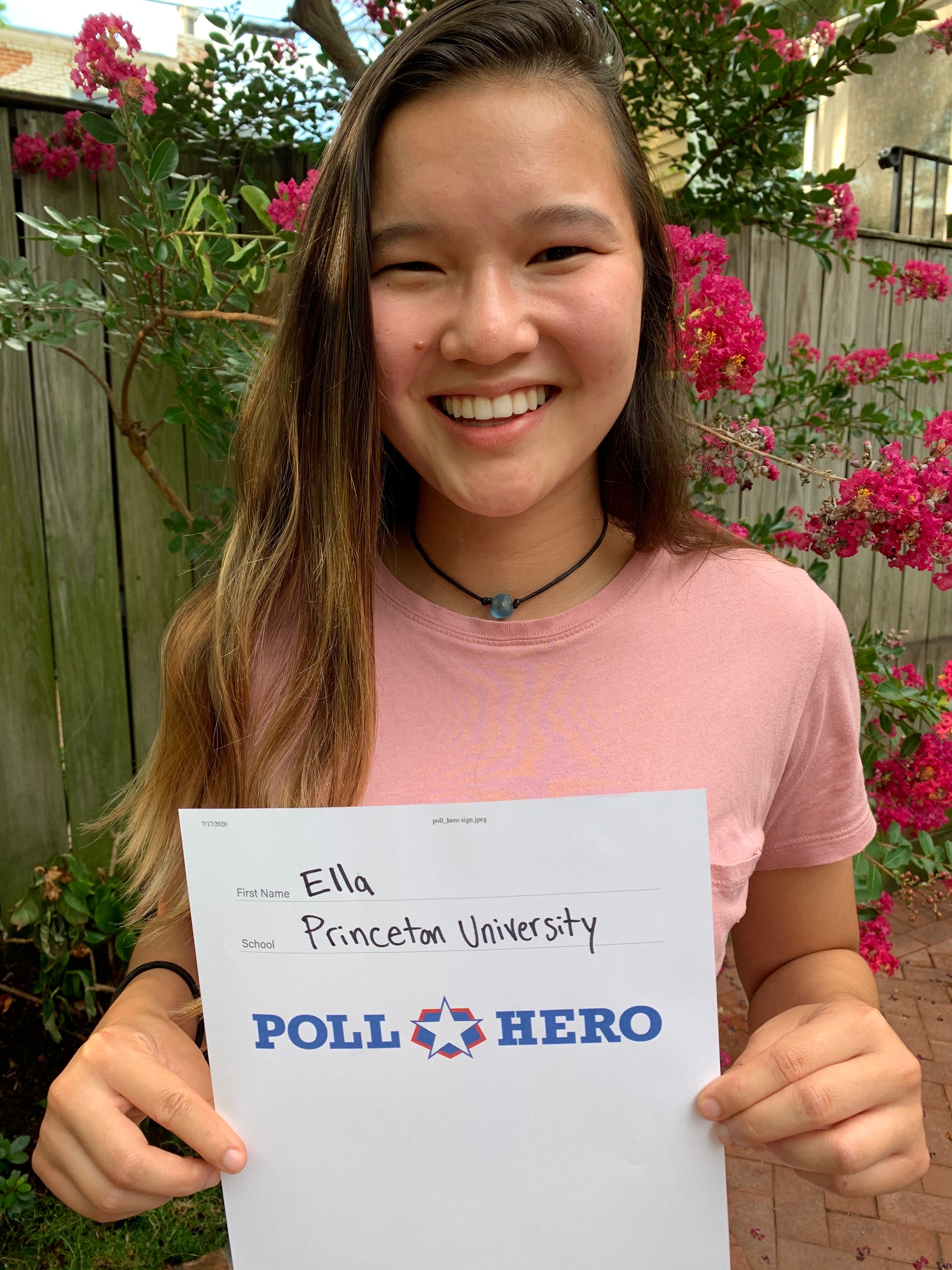 Poll Hero Project co-founded Ella Gantman has helped sign up thousands of young people to work polls during 2020 elections.