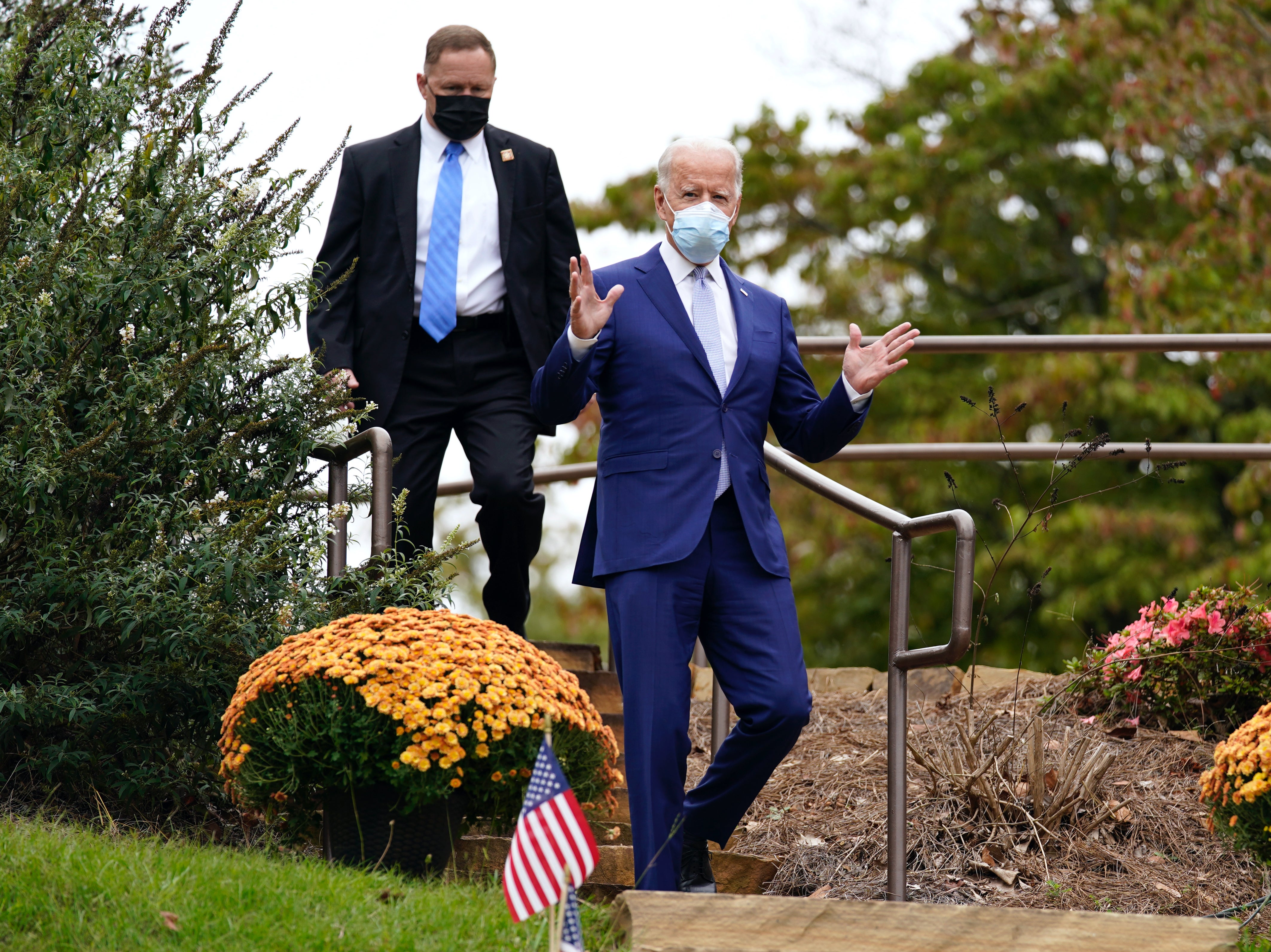 Joe Biden gave a speech in Warm Springs, Georgia, on Tuesday with just one week left before Election Day