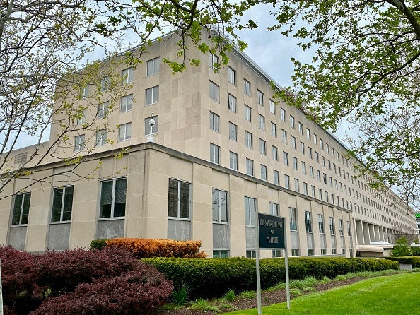 The State Department (pictured) has seen its activities significantly reduced during the pandemic