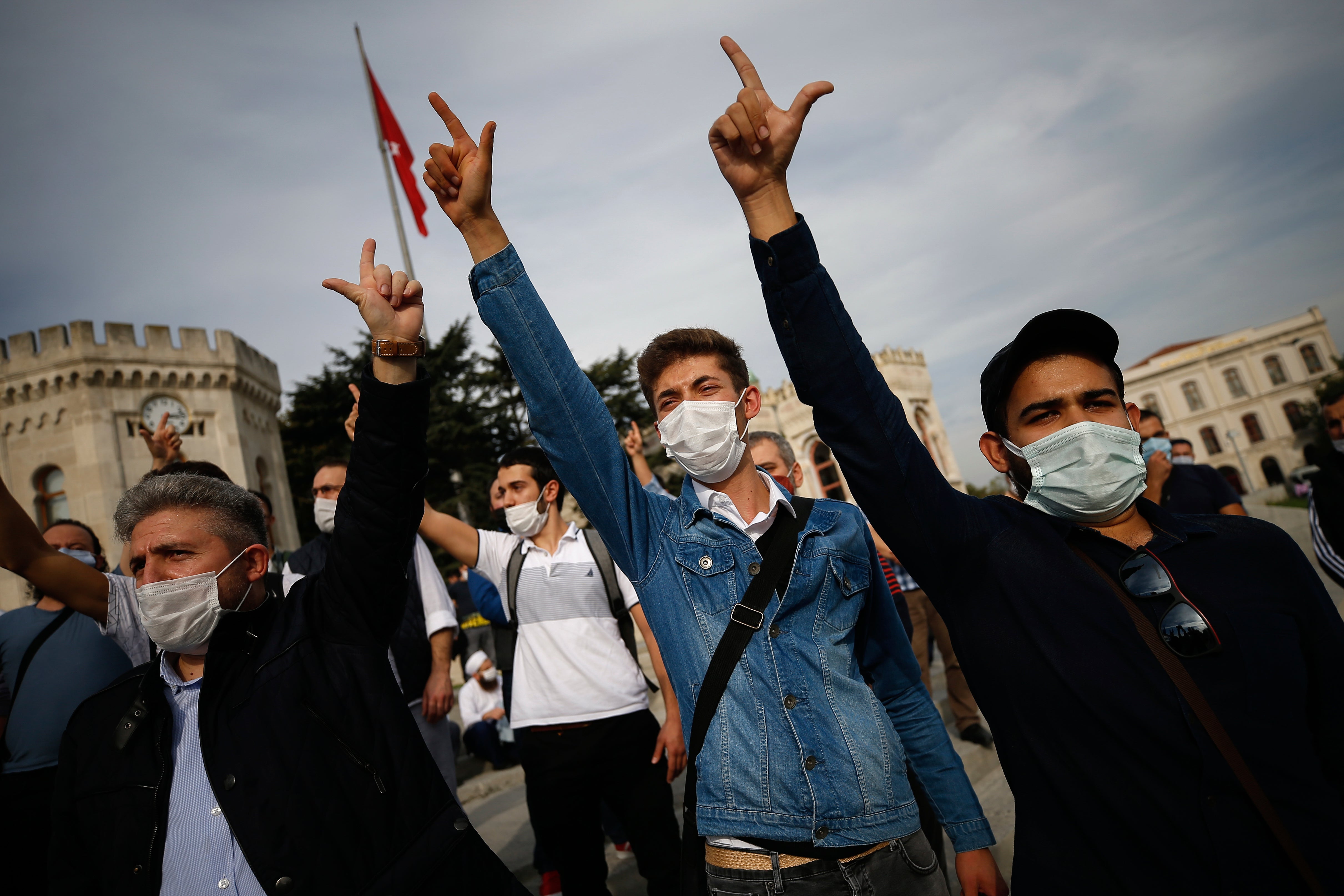 Turkey France Protest