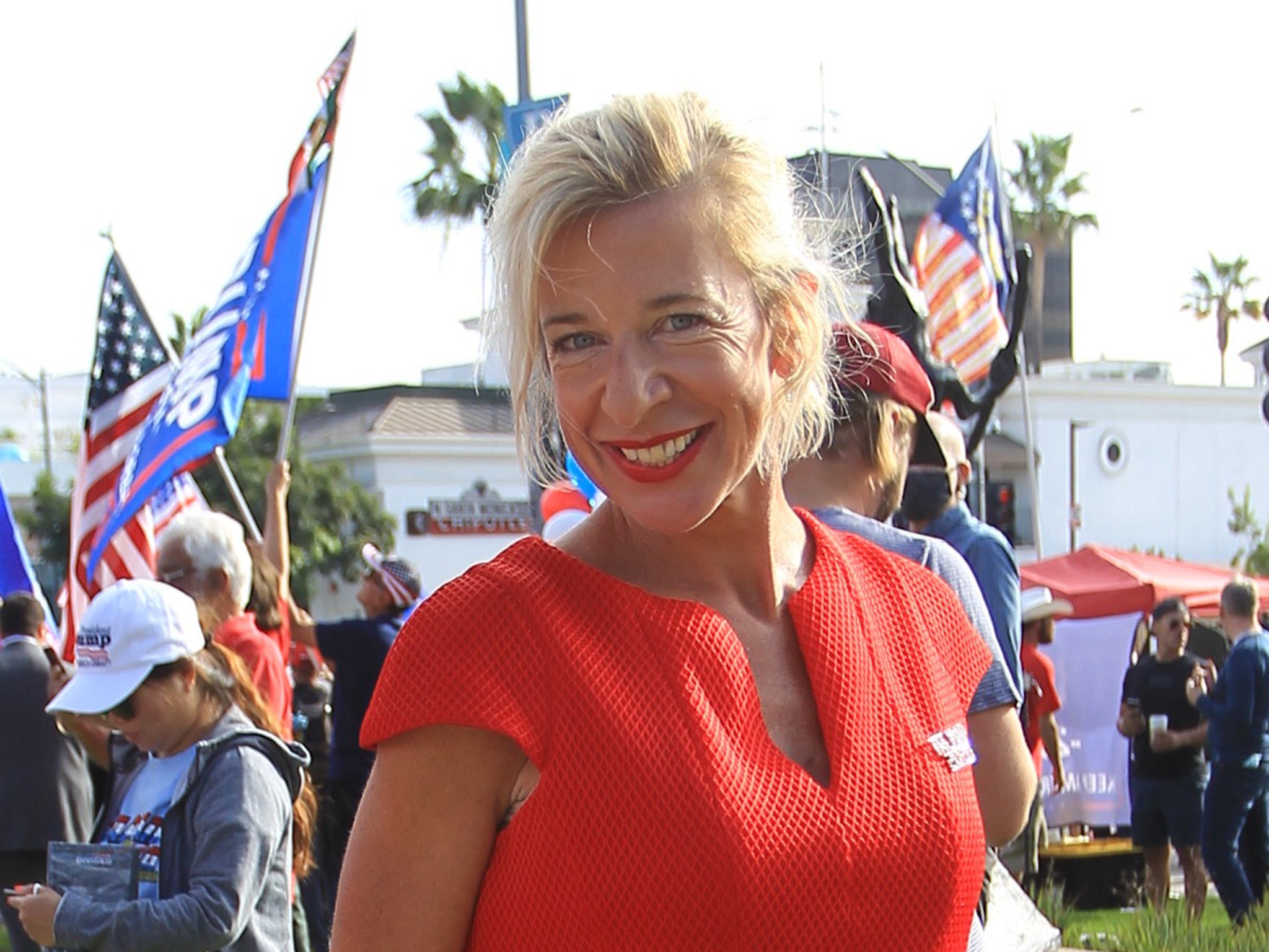 Katie Hopkins in Los Angeles, California on 24 October