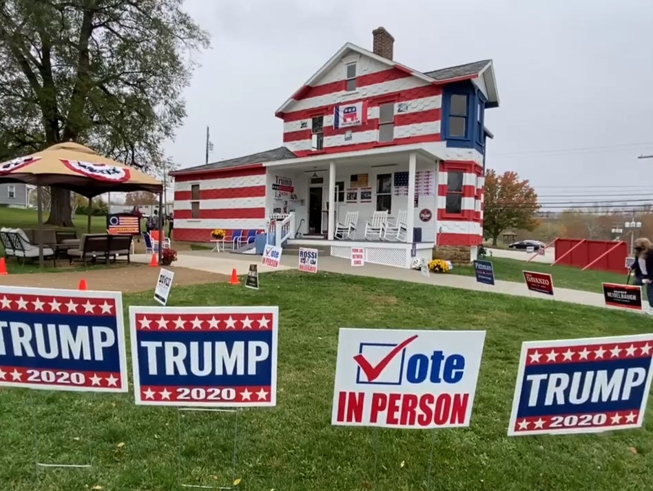 At least 1,500 people reportedly stand in line at the house each day on the weekend.