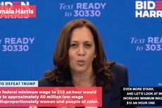 'The pandemic has been an accelerator': Kamala Harris joins Bernie Sanders in campaign for minimum wage hike
