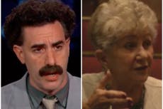 Did Sacha Baron Cohen break character in Borat 2?