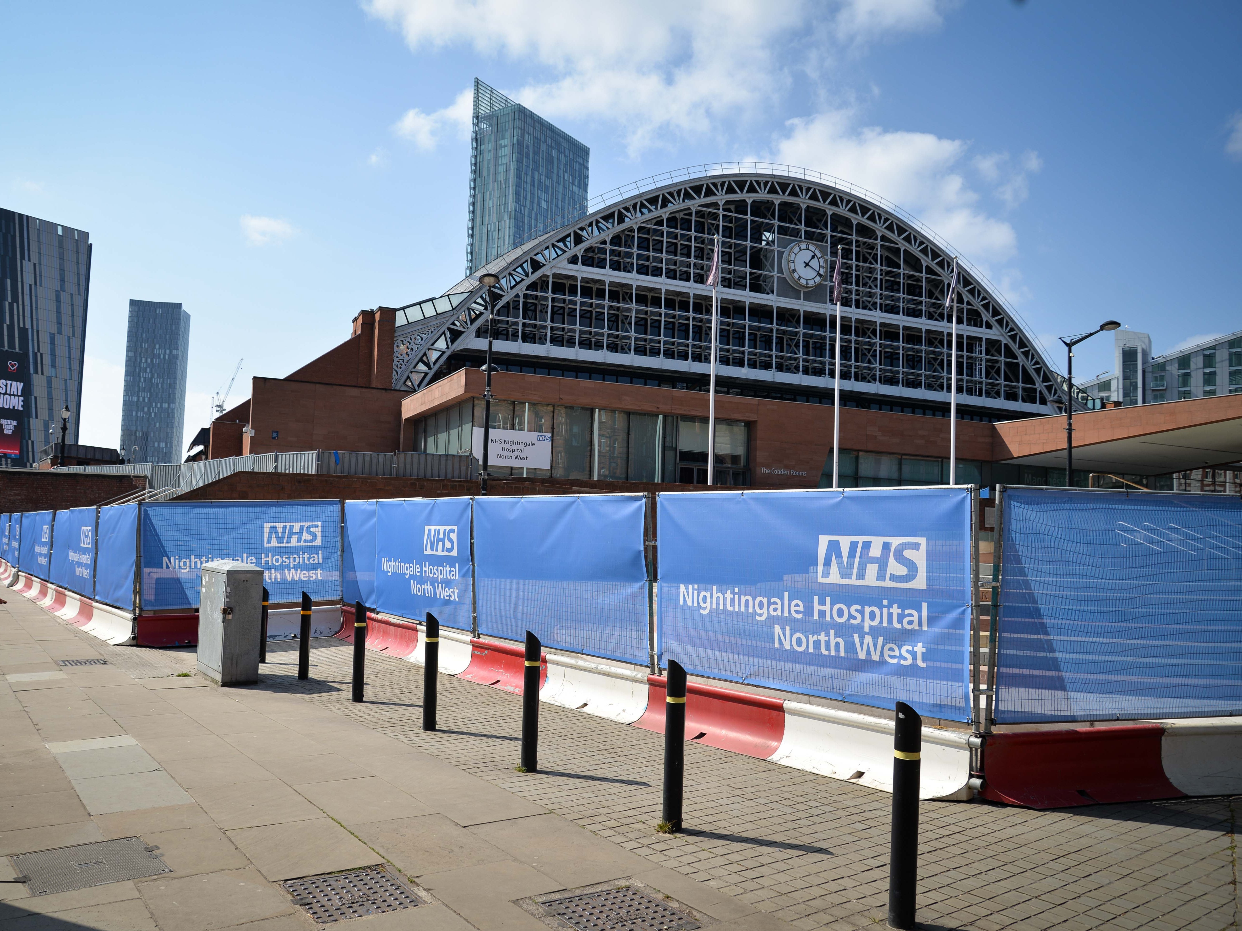 The Nightingale Hospital in Manchester will be among four sites to stand down at month’s end