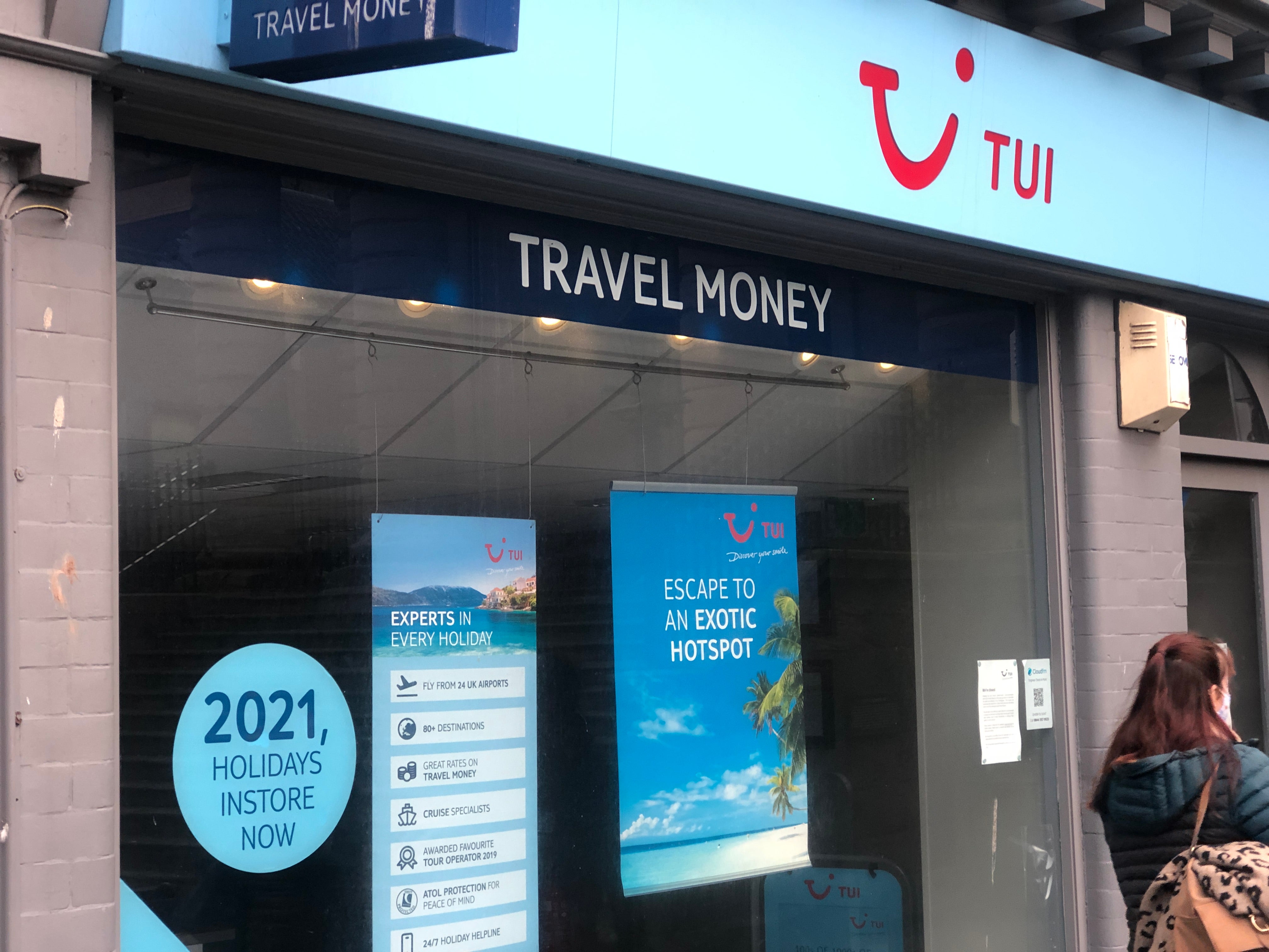 Going nowhere: a closed Tui travel agency in Berwick-upon-Tweed