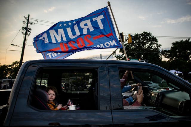 Trucks and cars with Trump flags have abounded on US streets and highways this election season.