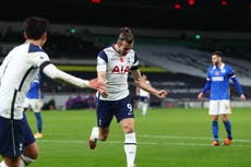 Substitute Bale nets winner as Tottenham defeat Brighton