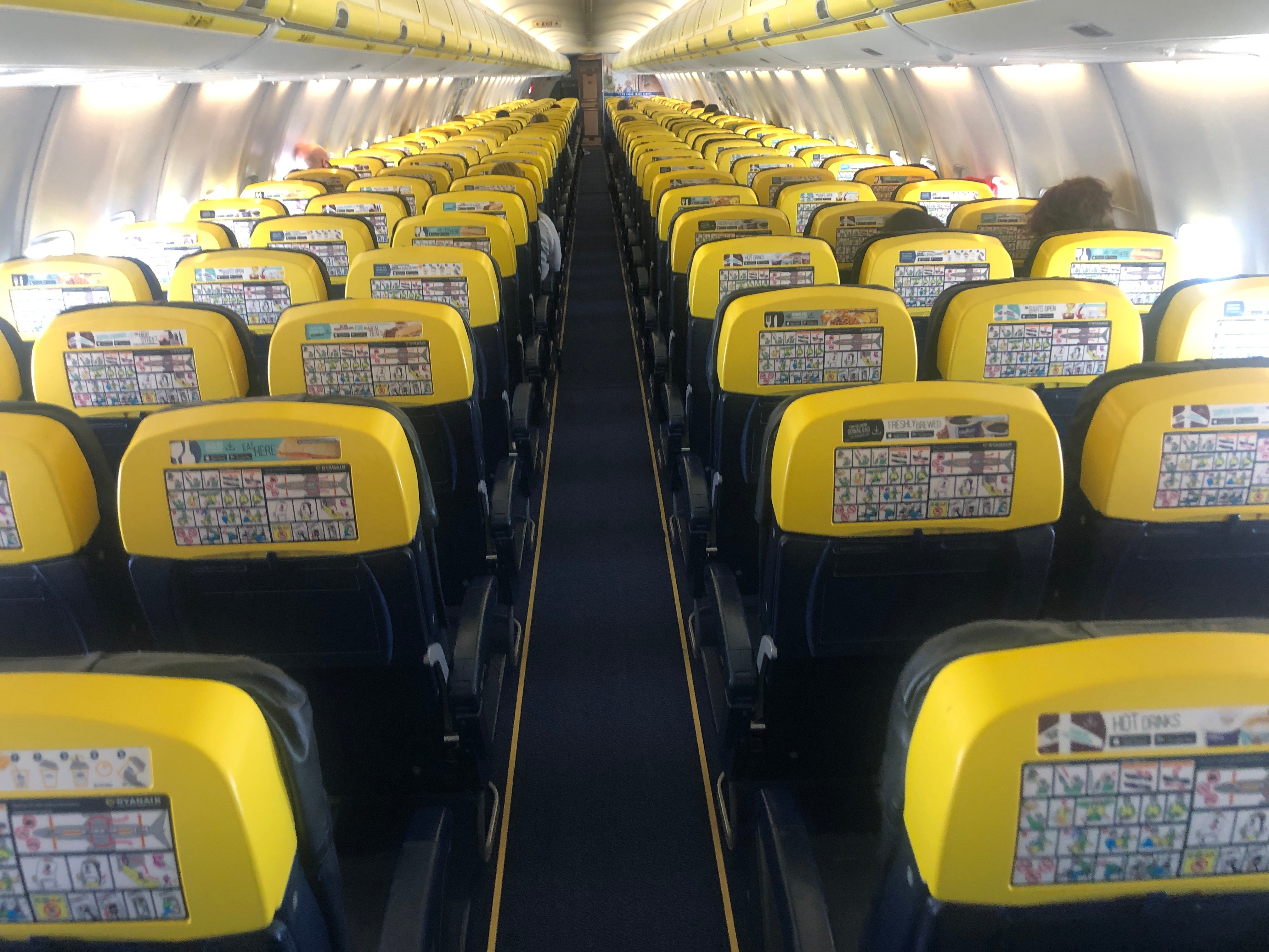 Space race: Ryanair has cut fares to below cost in a bid to fill flights such as this one from Birmingham to Corfu