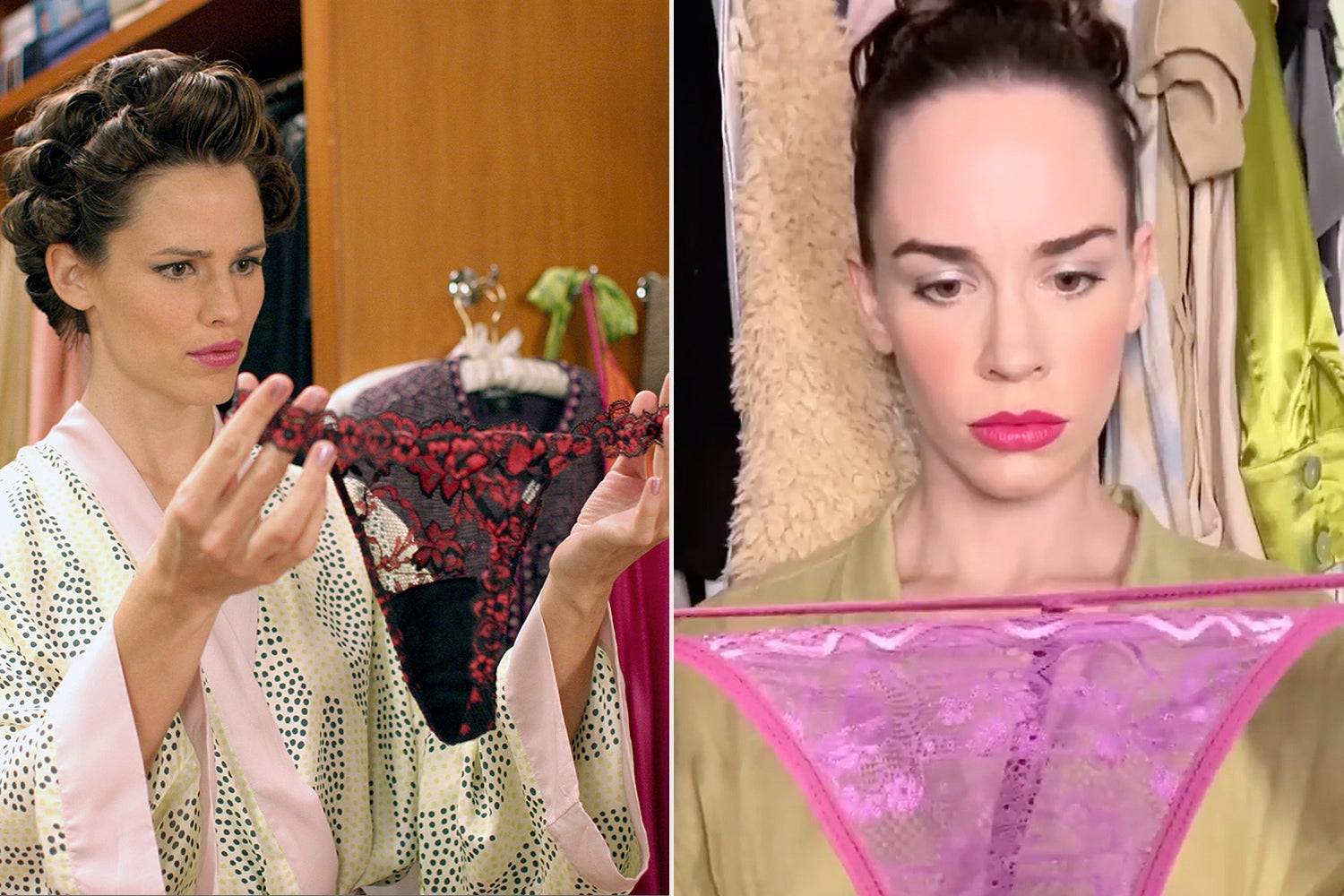 Jennifer Garner in 13 Going on 30, and Christa Allen’s recreation