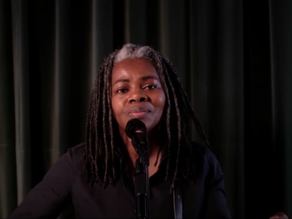 Tracy Chapman makes rare TV appearance as she urges Americans to vote