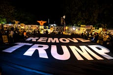 Early clashes with police and protesters in DC