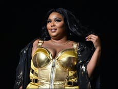 Lizzo shares semi-nude photo with American flag too mark election day