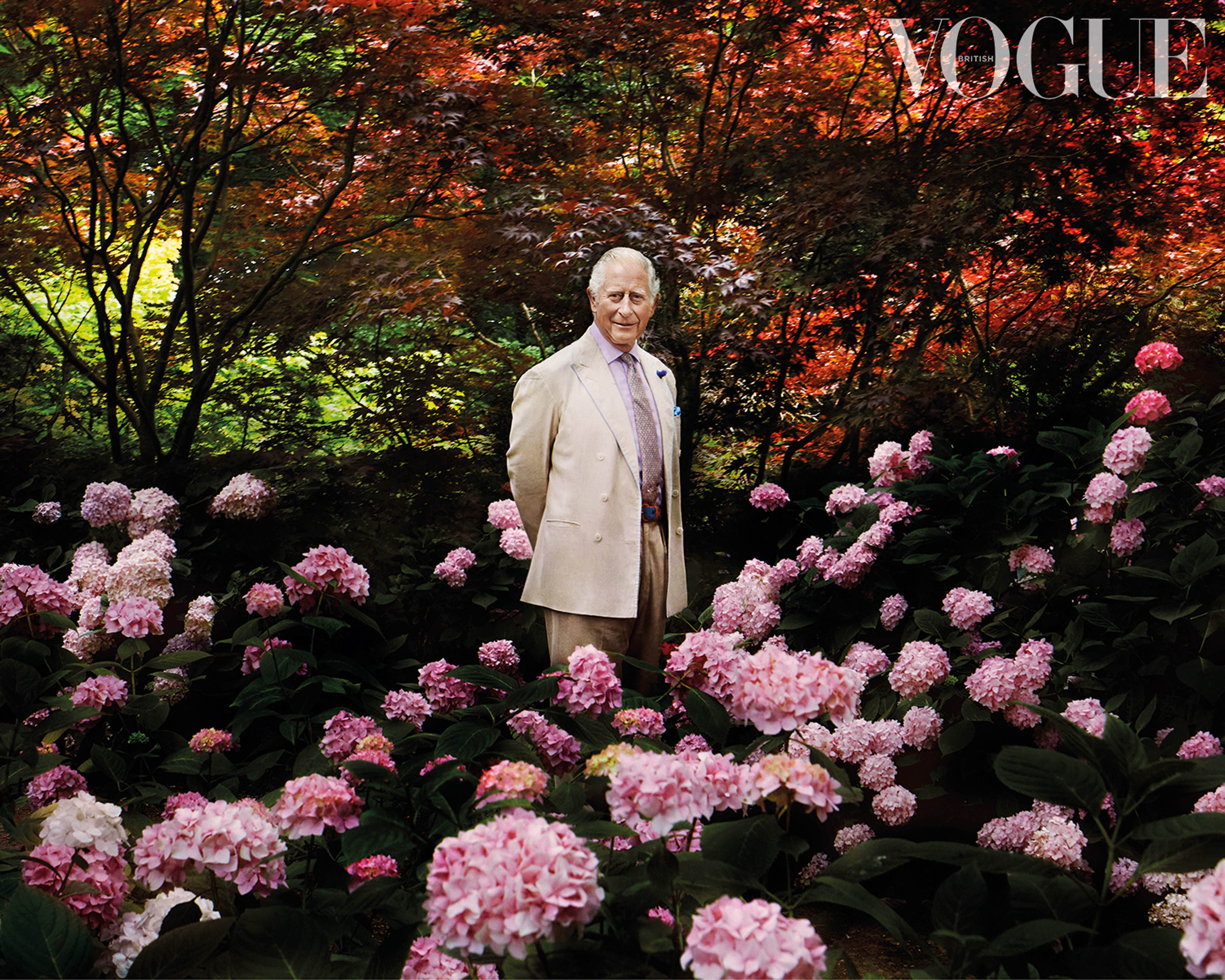 Prince Charles photographed by Nick Knight for British Vogue