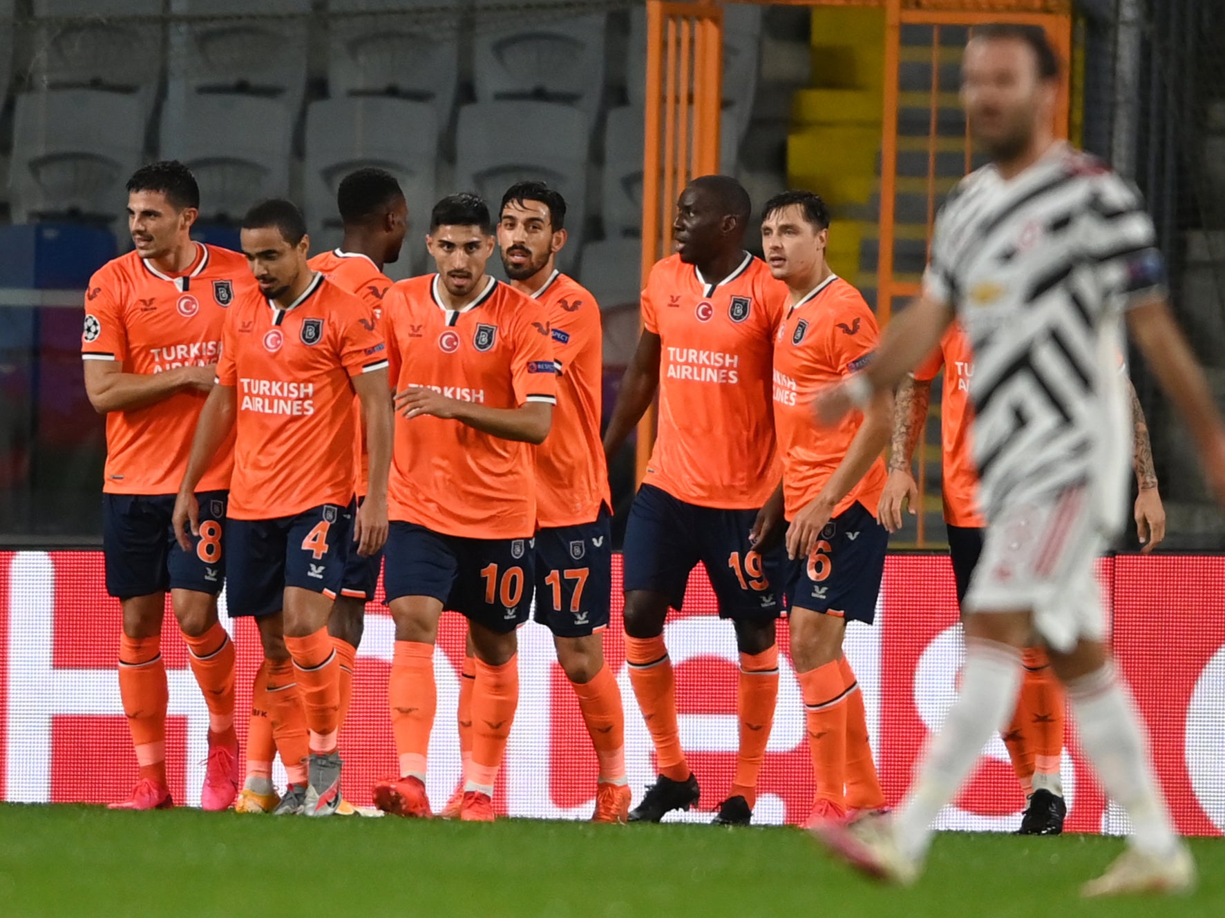 Demba Ba celebrates scoring Istanbul Basaksehir’s goal