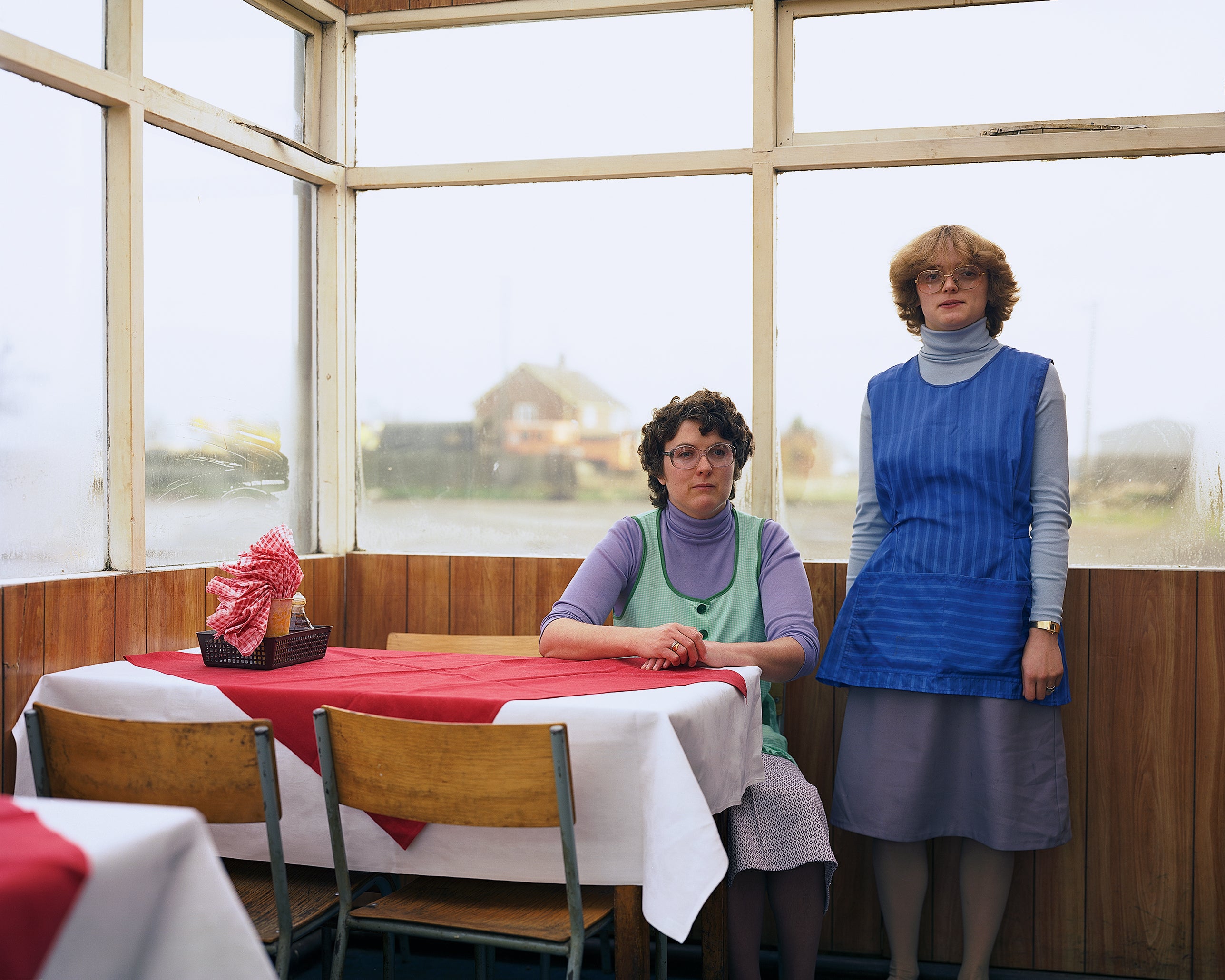 Cafe Assistants, Compass Cafe Colsterworth, Lincolnshire, November 1982