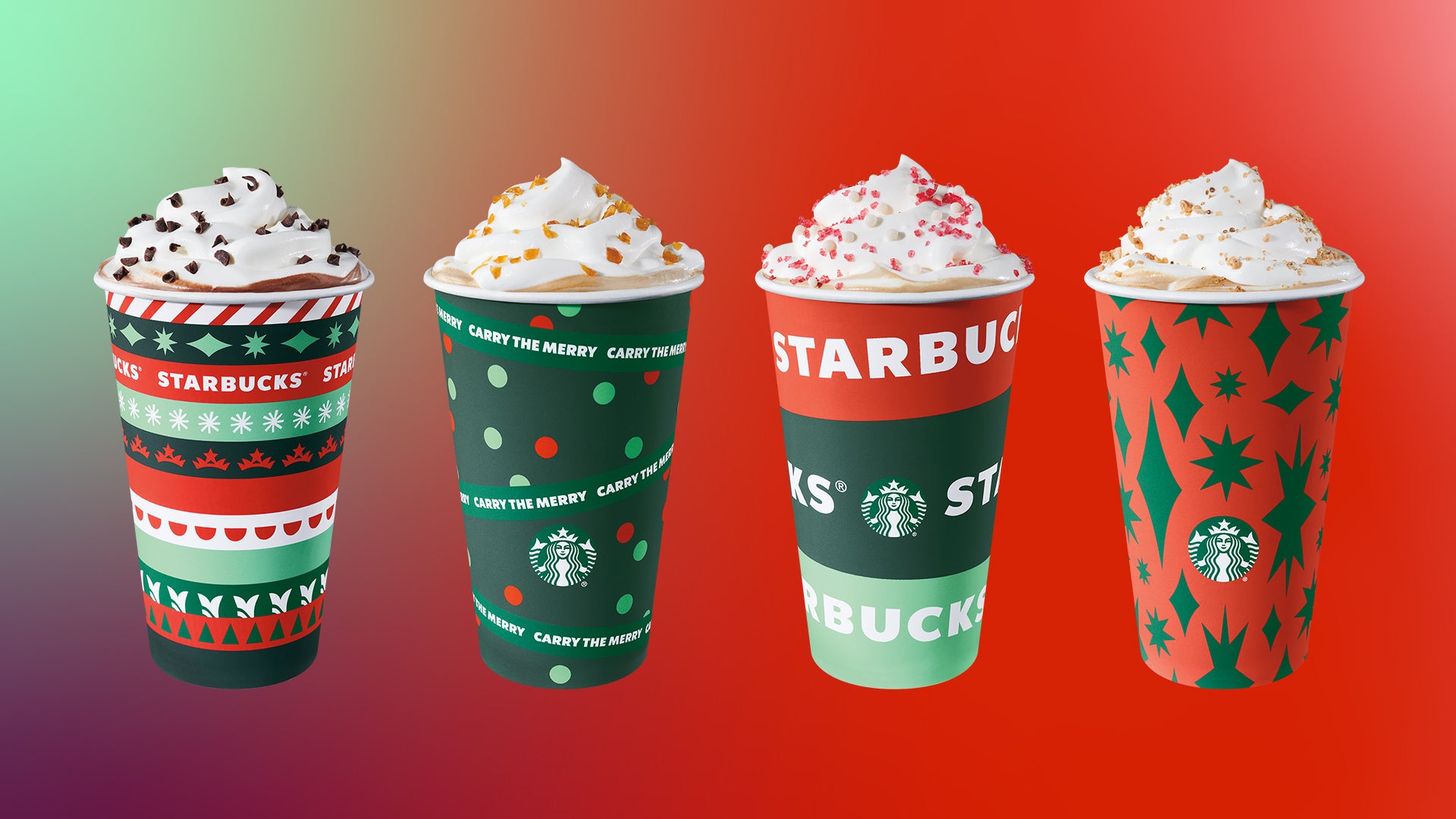 Starbucks unveils its new holiday cups