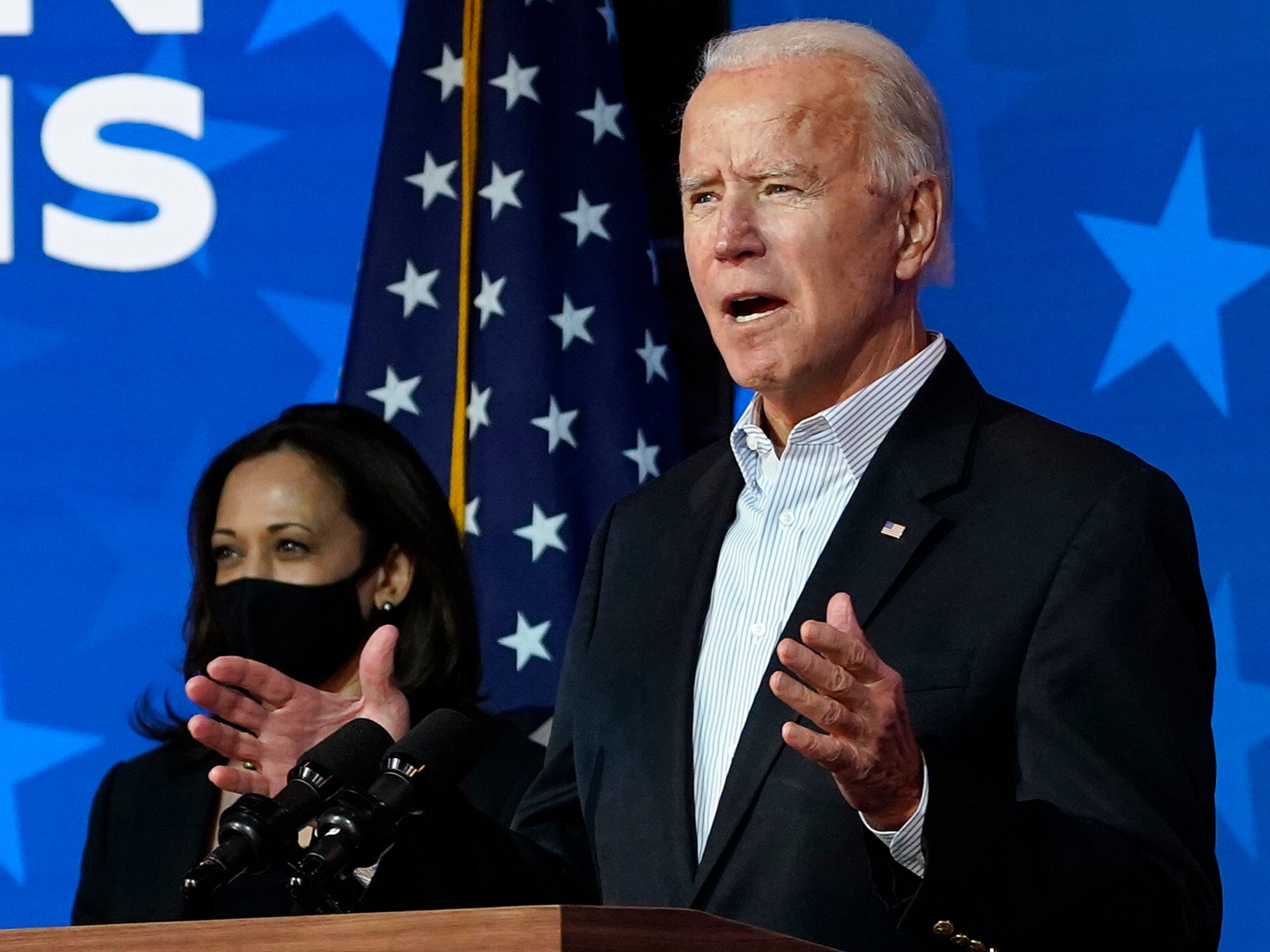 Joe Biden will be president-elect of the United States projections say