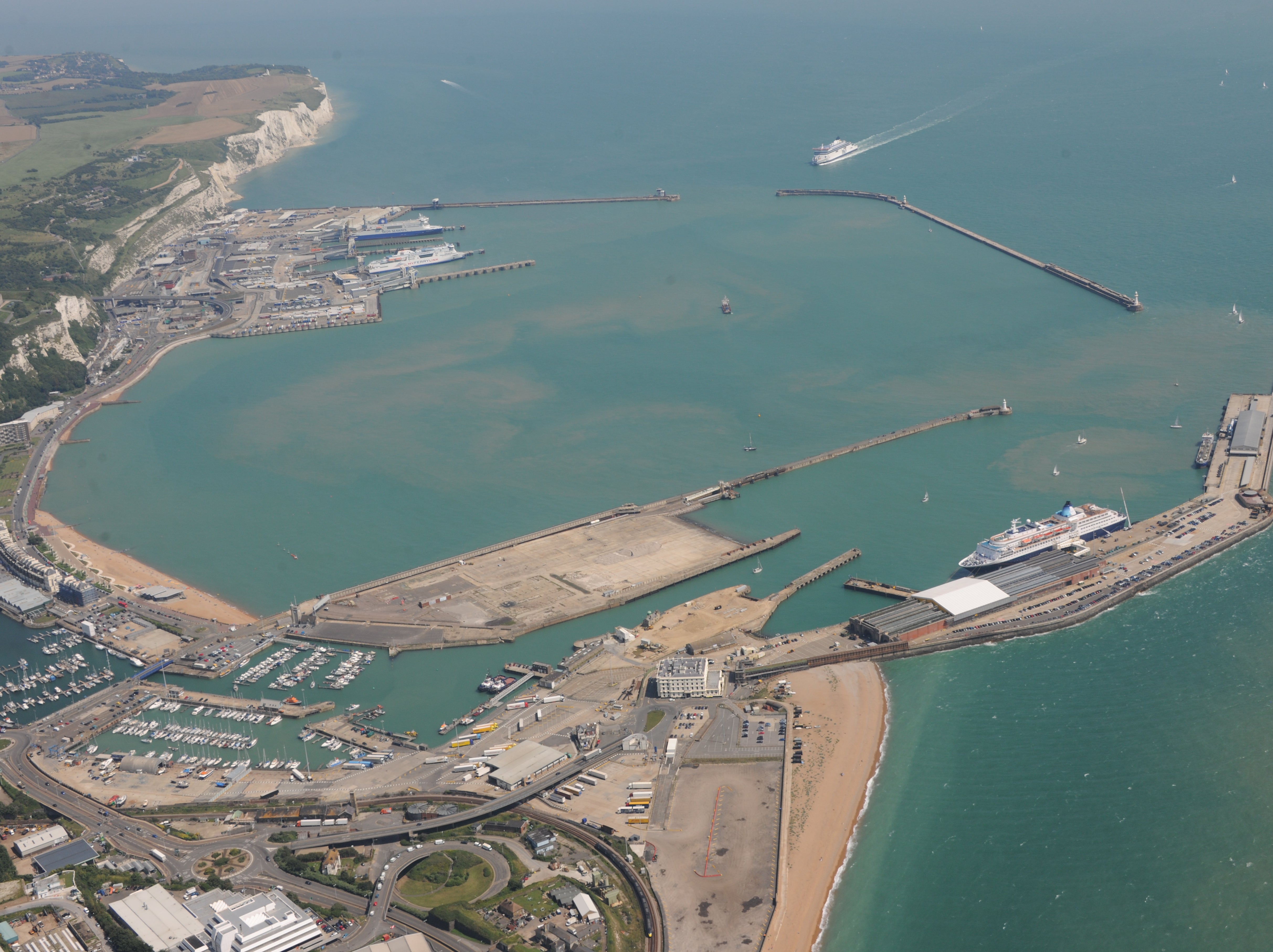 Waiting game: Dover is the main ferry link to France