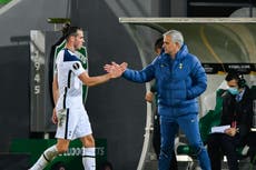 Mourinho ‘not comfortable’ with Bale training under Arsenal coach