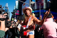 The moment New York City exploded in celebration at Joe Biden's win