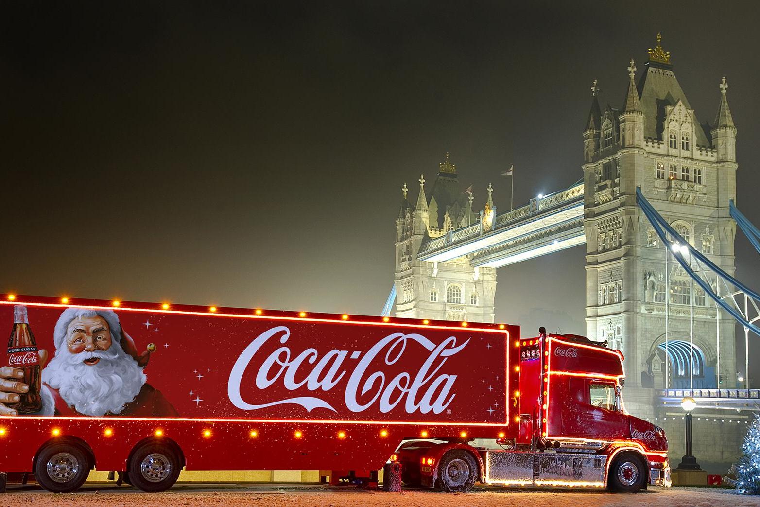 The Coca-Cola truck