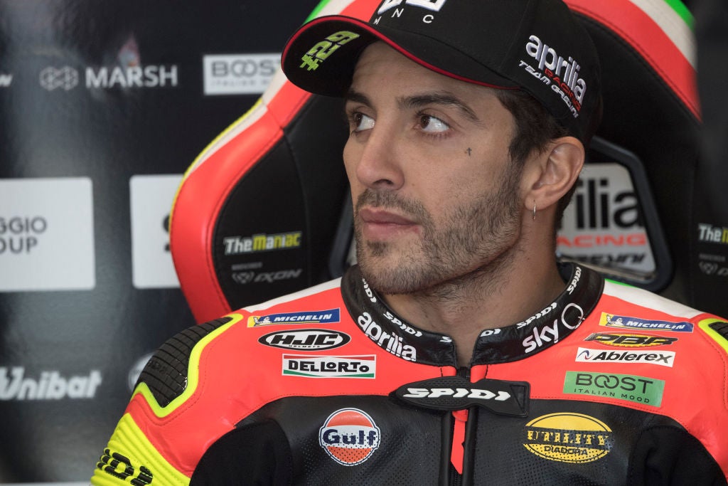 Andrea Iannone of Italy