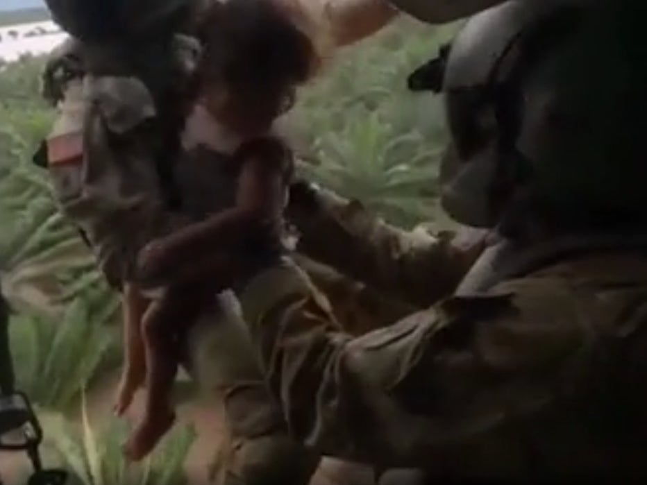 Three-year-old girl airlifted to safety after Storm Eta hits Honduras