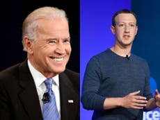 Biden lines up ex-Google boss as Zuckerberg faces hostile reception