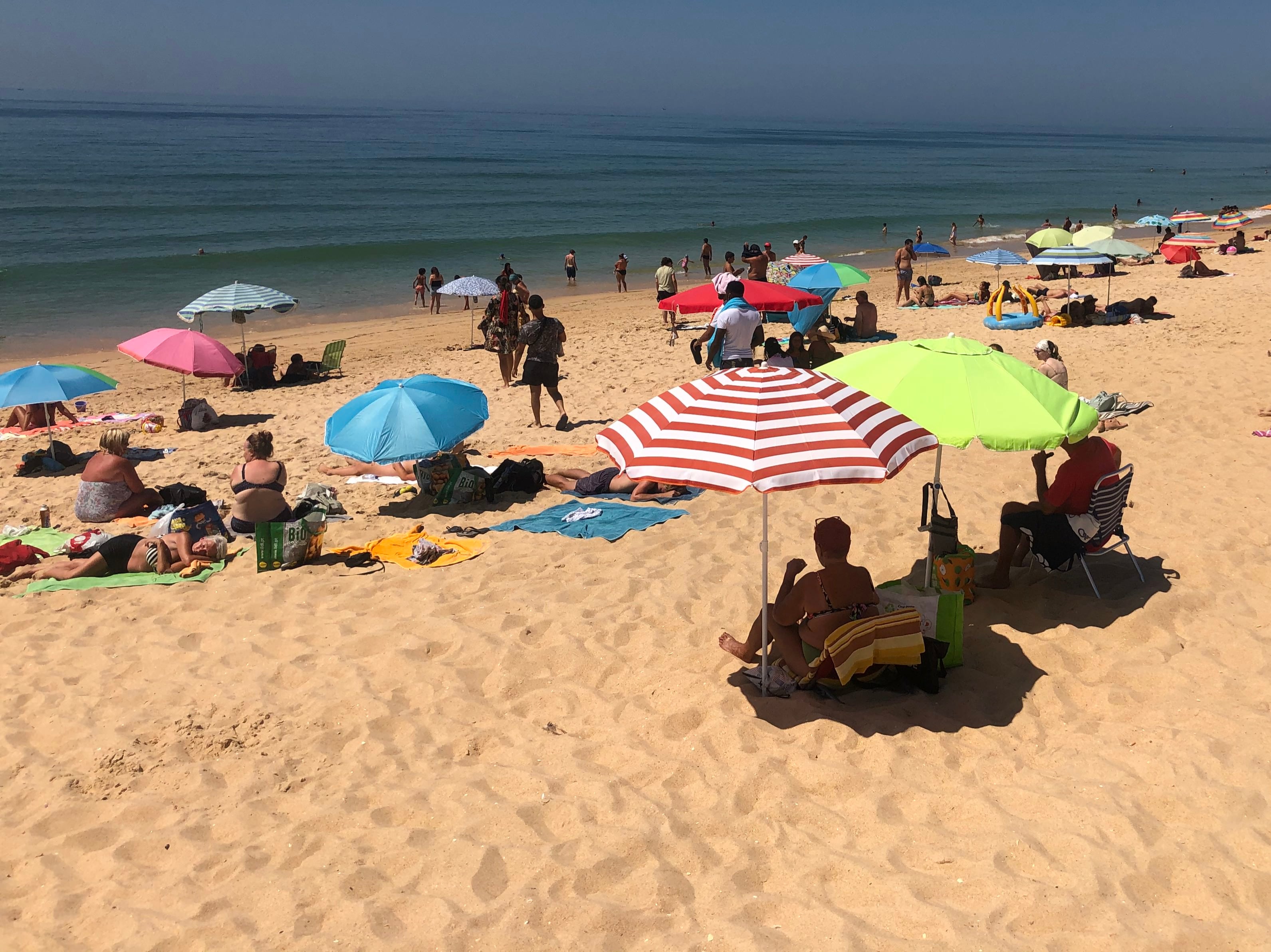 Forbidden beach: Faro in Portugal, which has been on the UK’s no-go list for most of the year