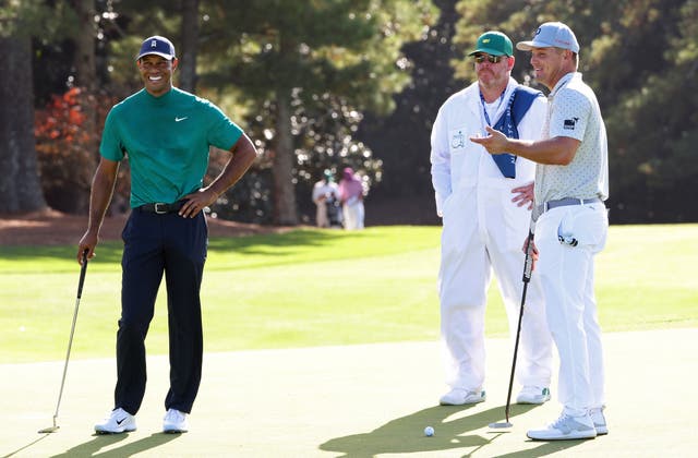 Tiger Woods and Bryson DeChambeau are among the early the early starters at The Masters