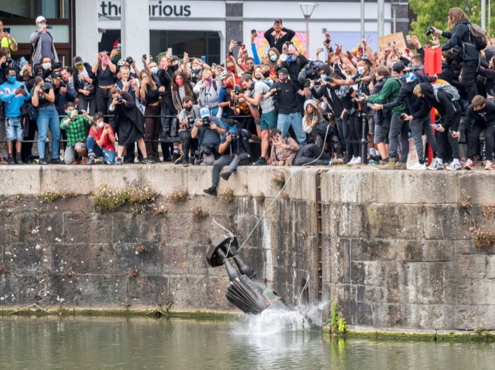 The statue of Bristol slave trader Edward Colston being thrown in the river was one of the ‘great cultural events of the pandemic era’