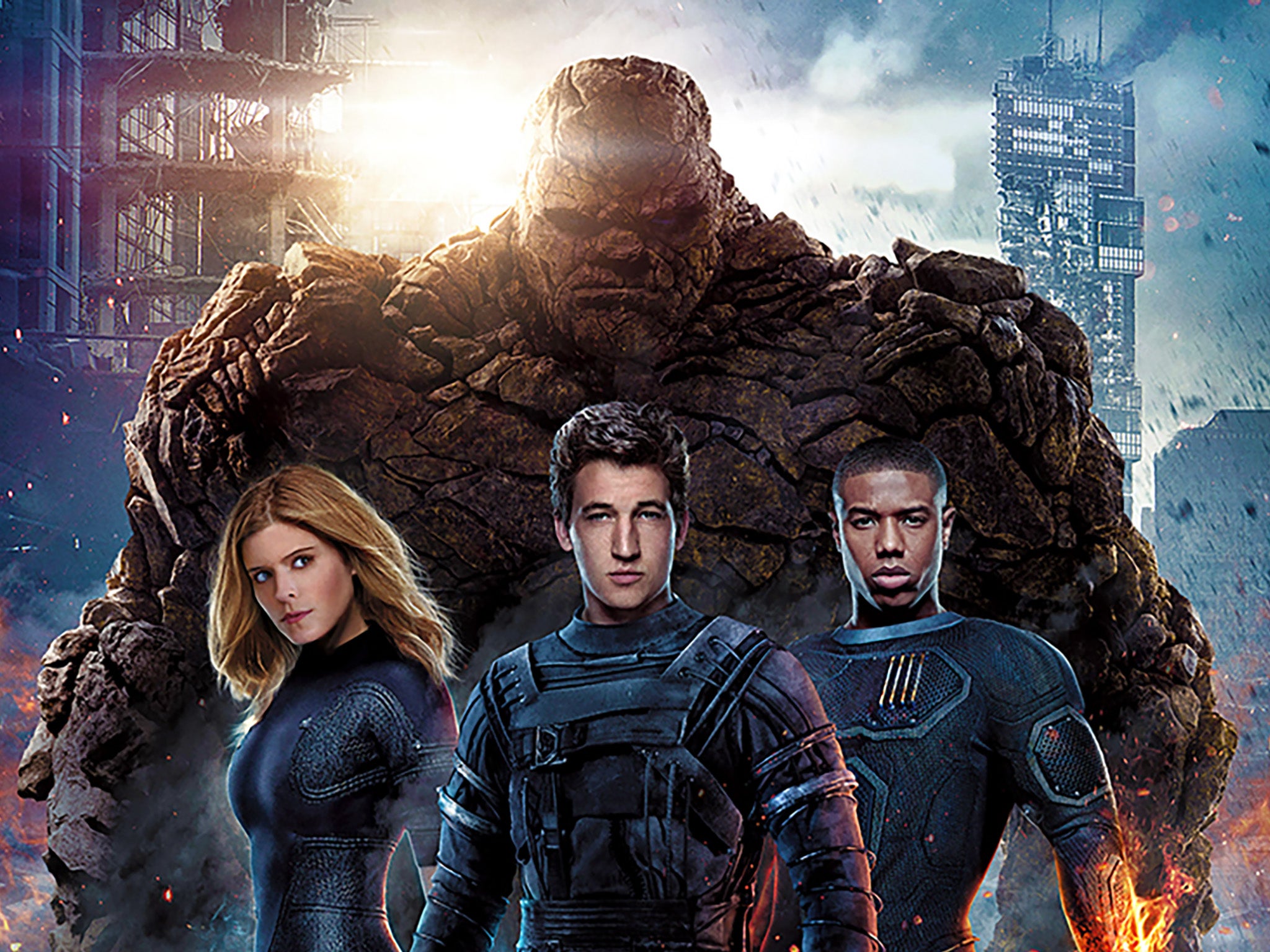 Kate Mara, Miles Teller and Michael B Jordan in ‘Fantastic Four'