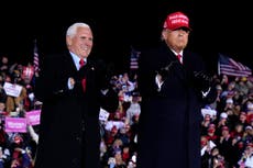 Tight spot: Trump loss complicates Pence's political future