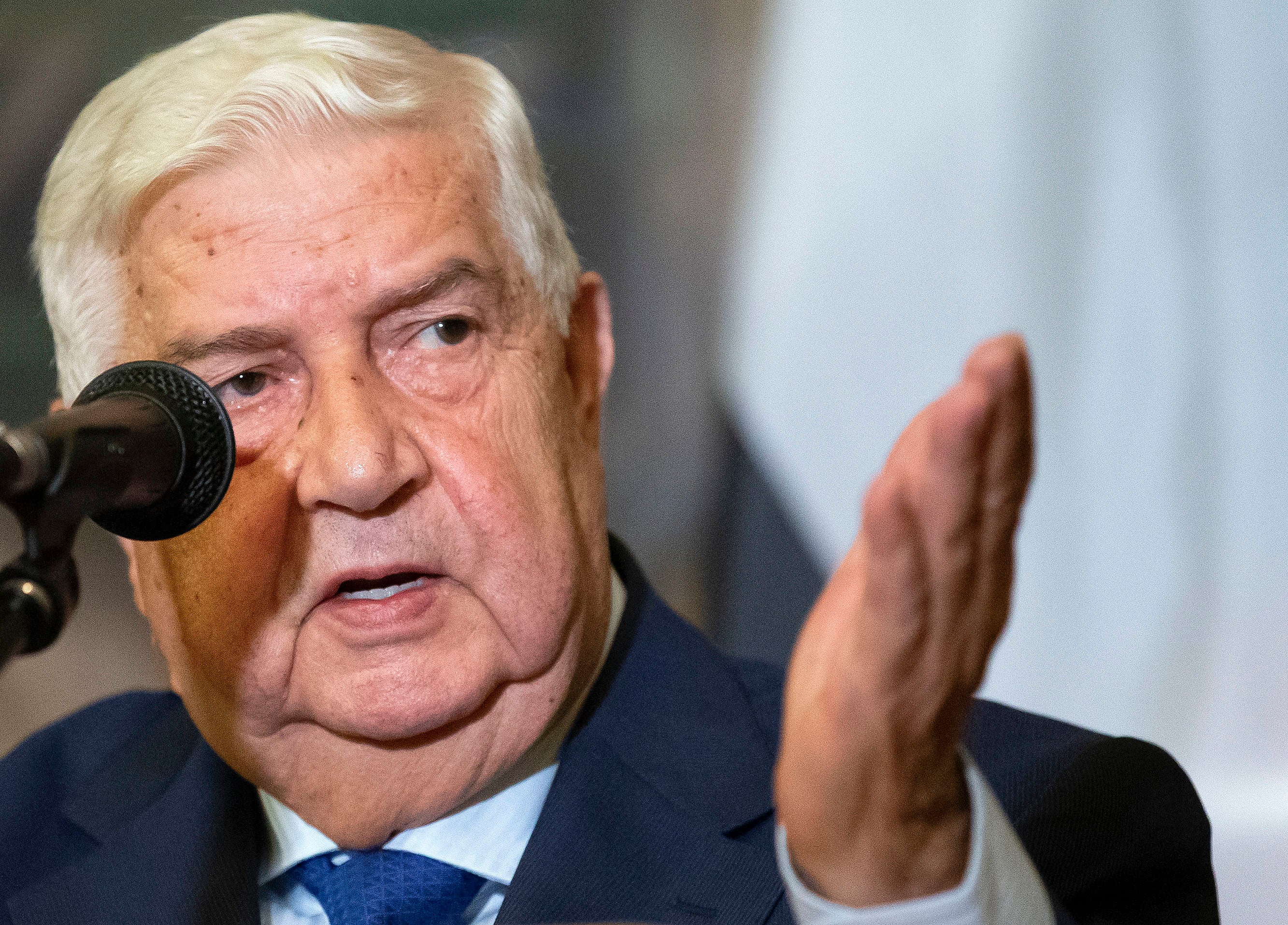 Syria Obit Walid al-Moallem