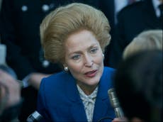 The Crown’s Gillian Anderson shows fans how she became Thatcher