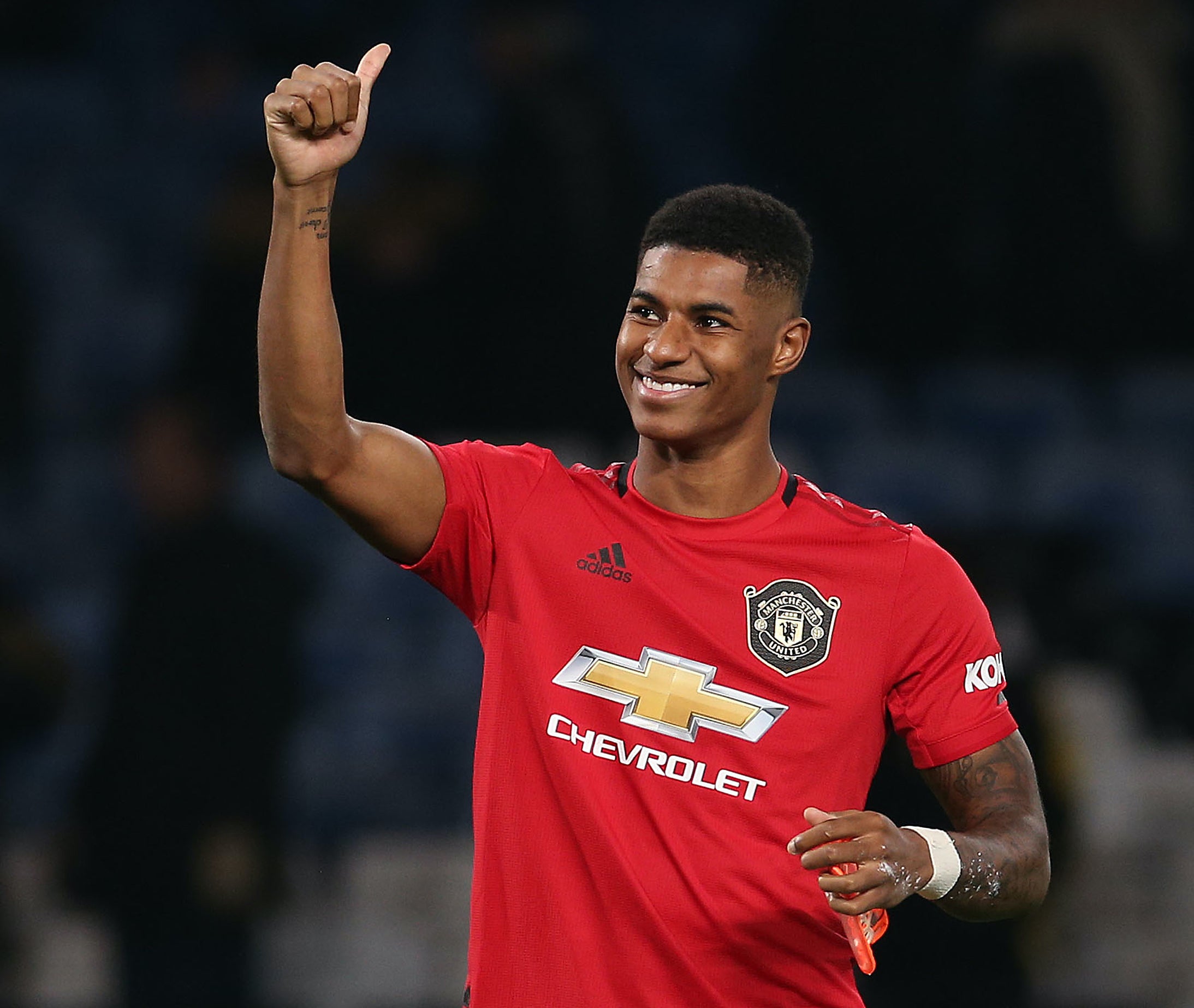 Manchester United striker Marcus Rashford will help to distribute books to under-privileged children