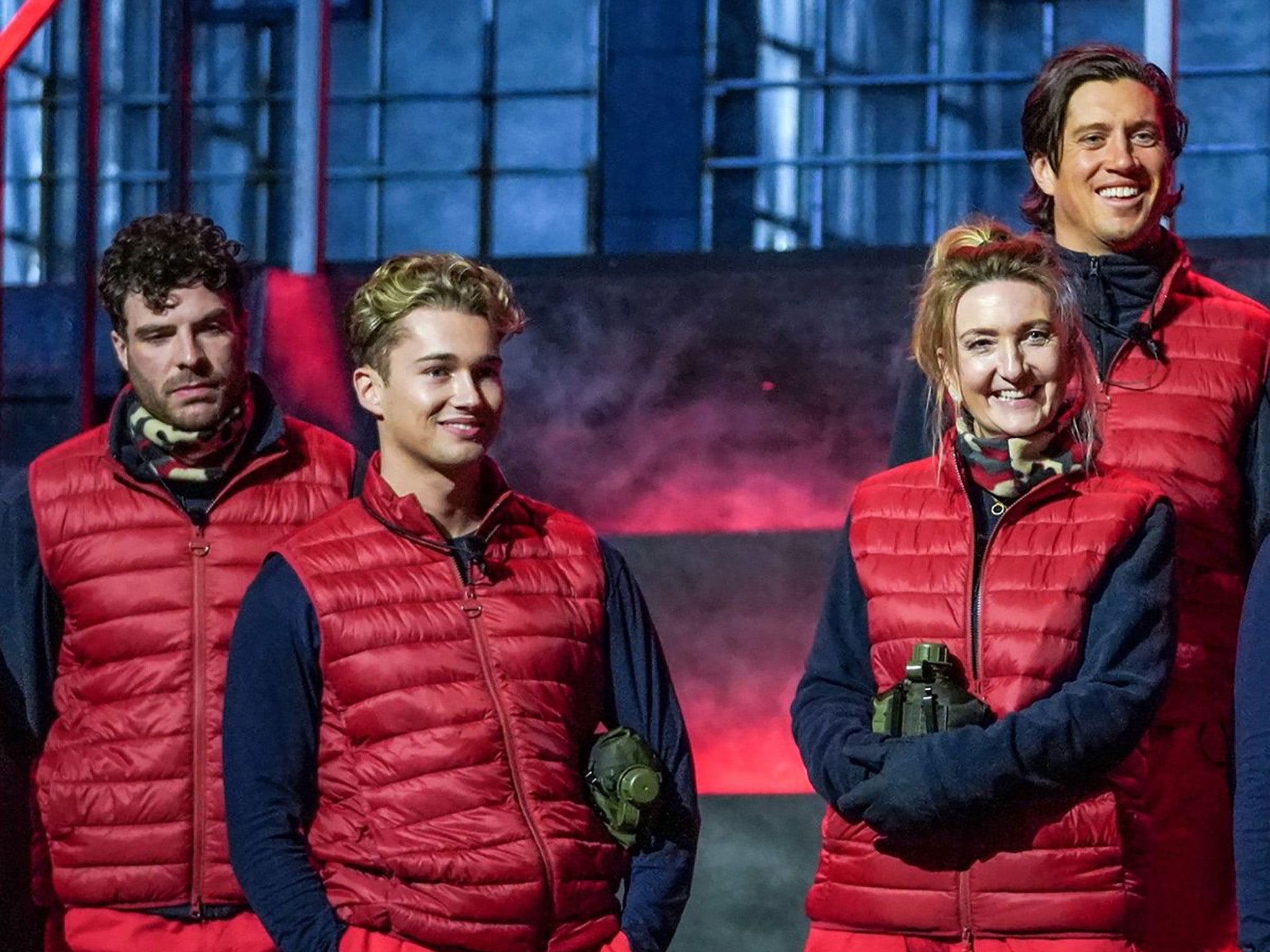 Jordan North, AJ Pritchard, Victoria Derbyshire and Vernon Kay on I’m a Celebrity