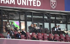 West Ham losing £2m a match without fans at Premier League games