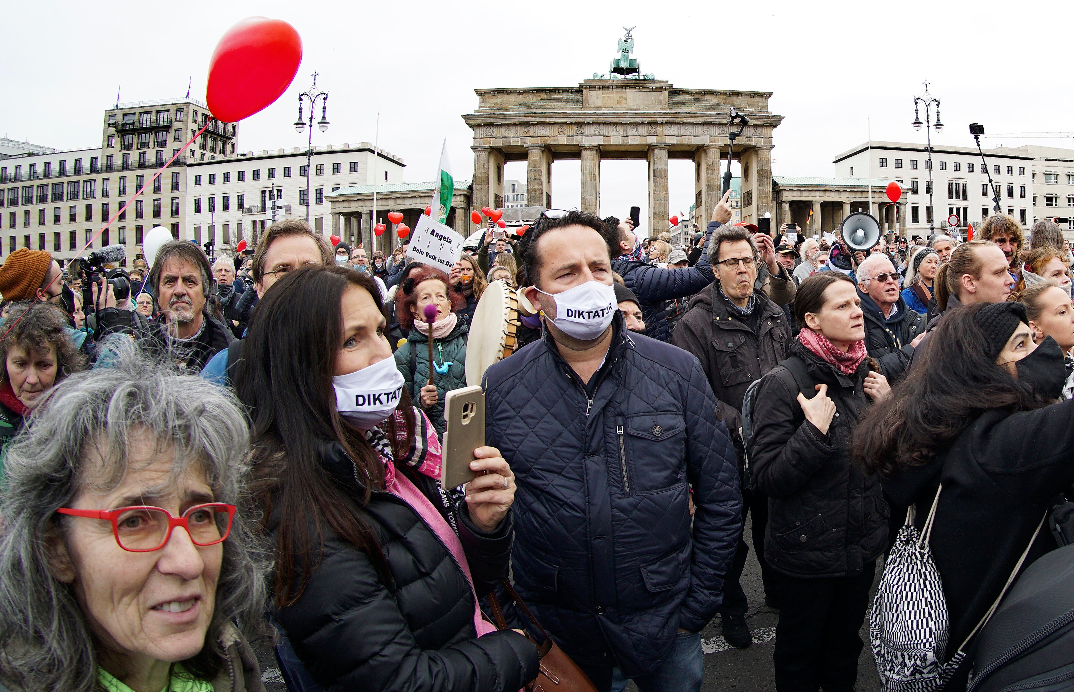 Virus Outbreak Germany Protests