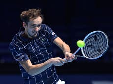 Medvedev stuns Djokovic in blistering performance at ATP Finals