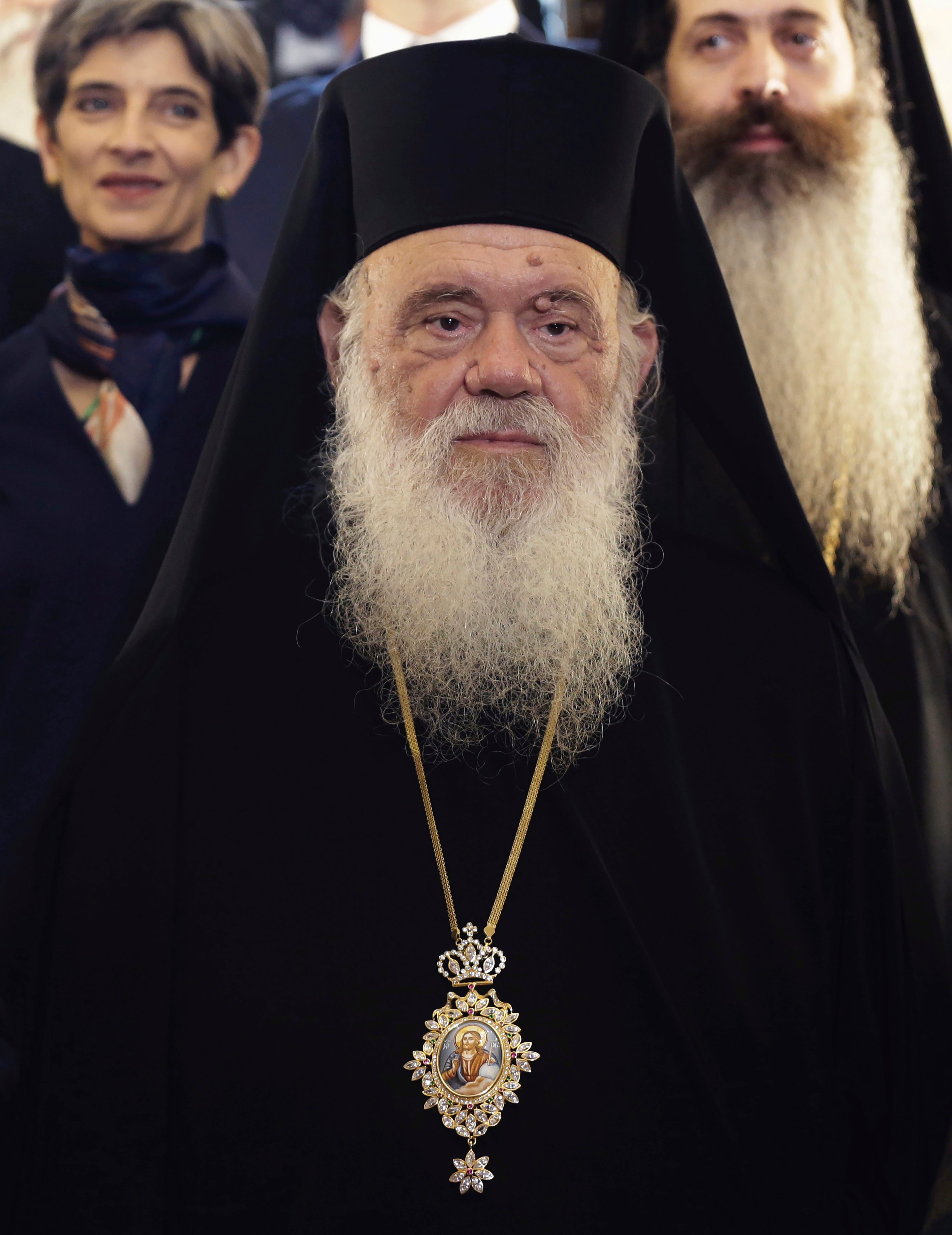 Virus Outbreak Greece Archbishop