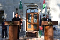 Pakistan's PM Khan in 'historic' first visit to Afghanistan