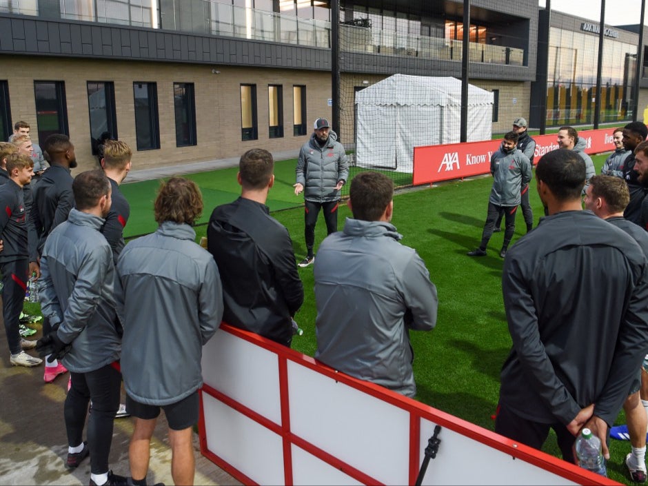 Jurgen Klopp at Liverpool training