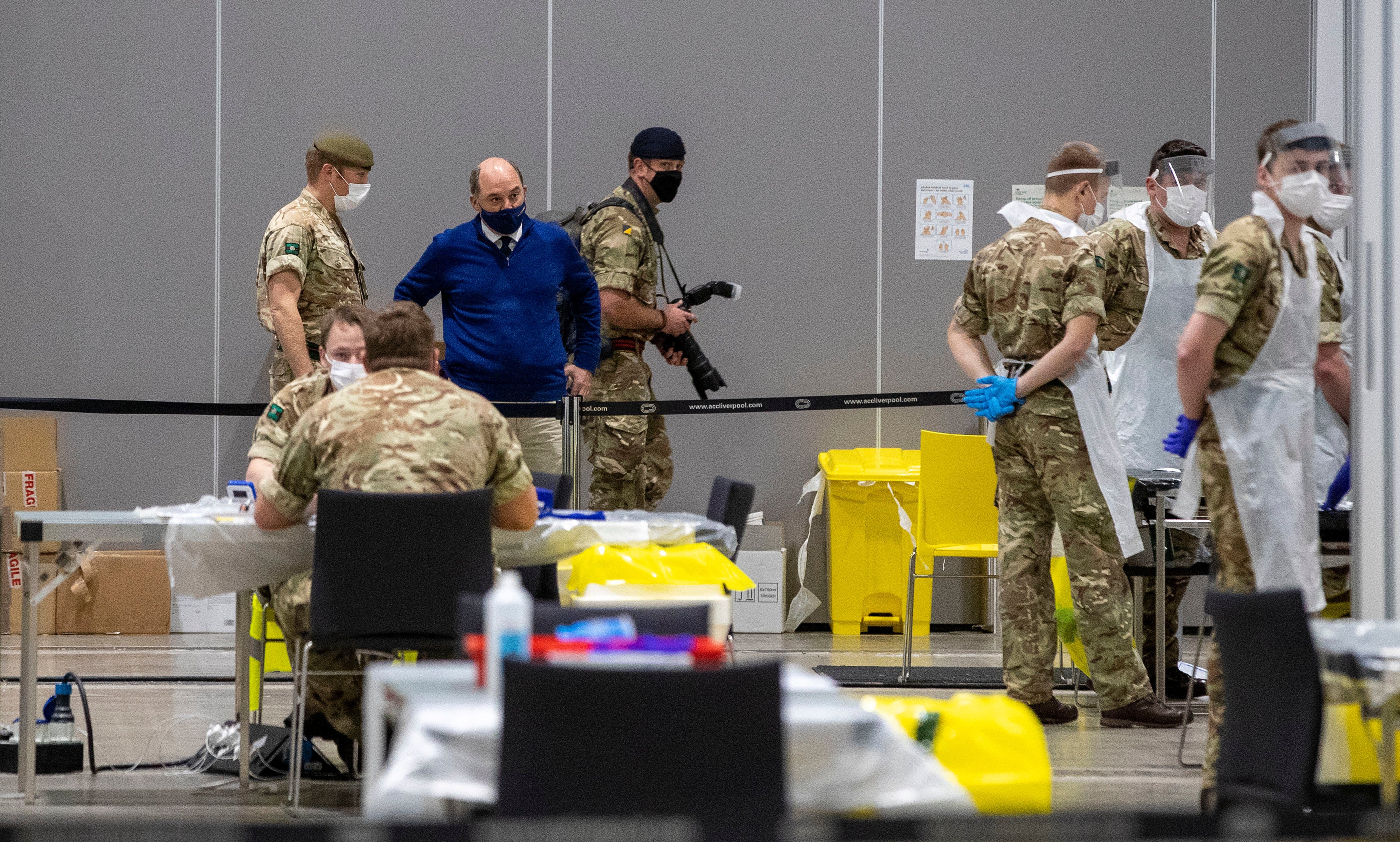 The army have been involved in rapid testing pilot scheme in Liverpool